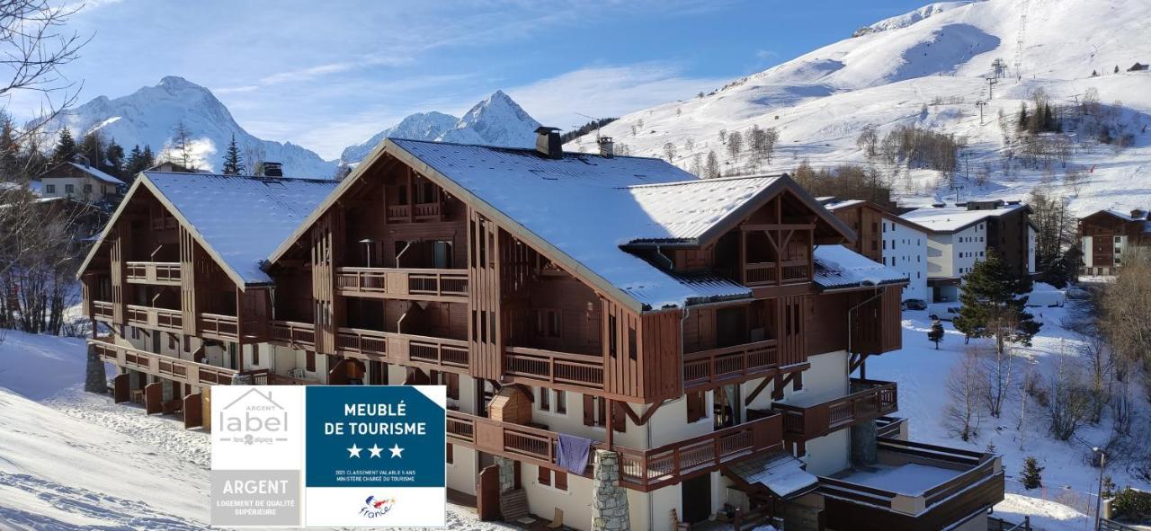 莱德萨阿尔卑斯T2 Meuble Tourisme 3 Etoiles, Pied Des Pistes-Parking Prive Avec Balcon Et Superbe Vue公寓 外观 照片